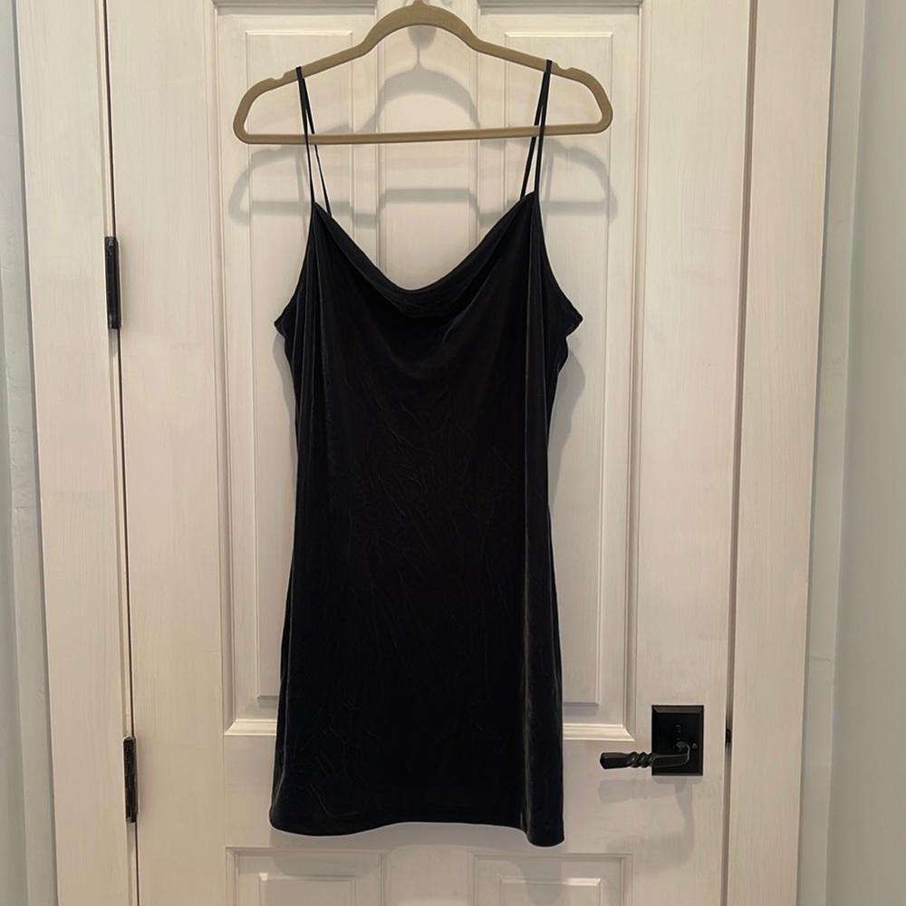 Emerald Banana Republic Velvet Dress